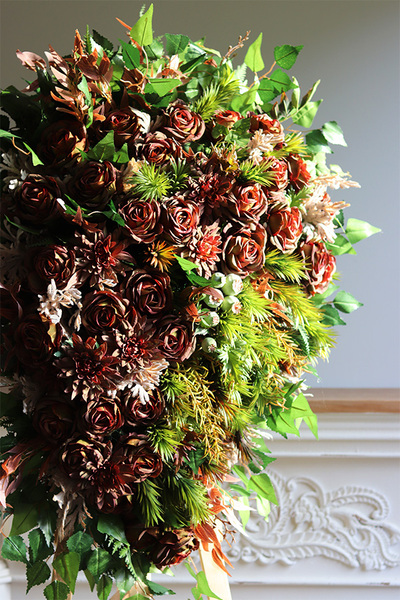 Mortario Luiza, duża wiązanka nagrobna