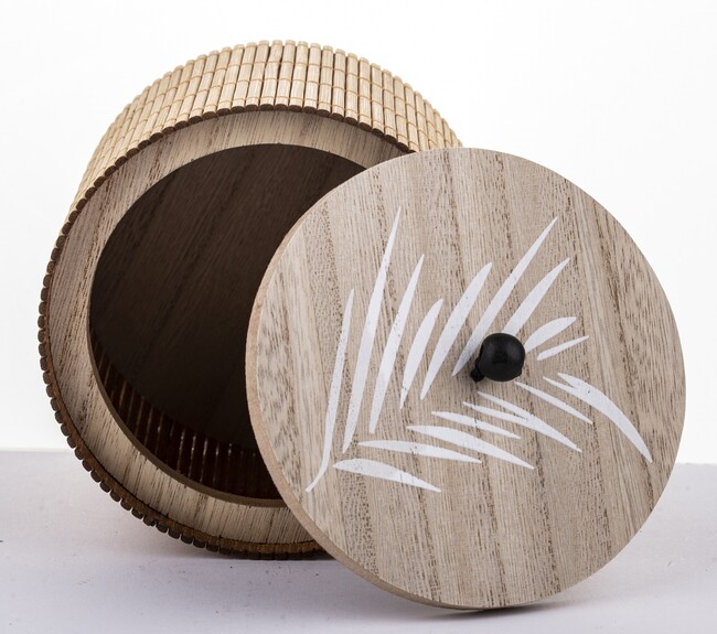 Bamboo, bambusowy pojemnik, wym.12x12x12 cm