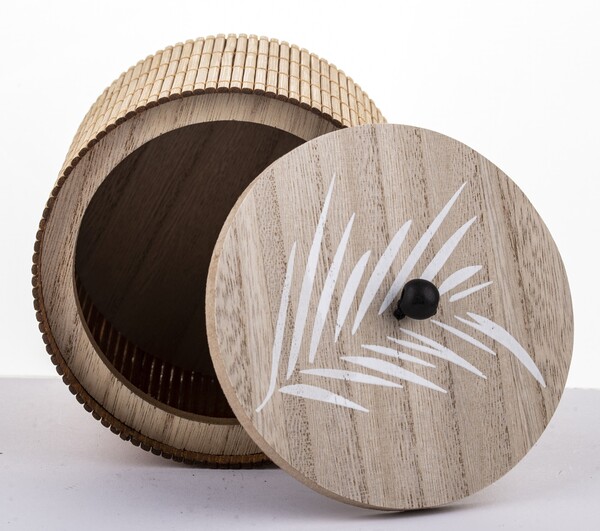 Bamboo, bambusowy pojemnik, wym.12x12x12 cm