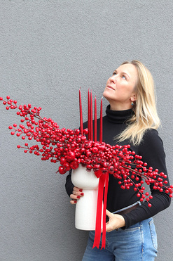 Karmin Design, świąteczny stroik adwentowy, wym.57x75cm