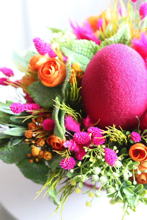 Fuksja na Wielkanoc, stroik wielkanocny