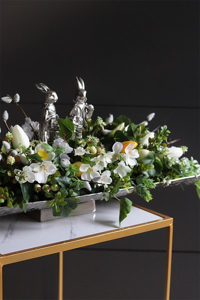 Longorita Silver, stroik wielkanocny na paterze