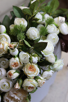 Białe Dwa Serca, flowerbox w kształcie serc, wys.31cm 