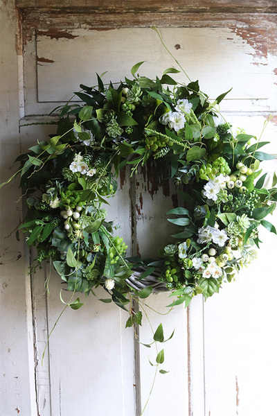 duży zielony wianek, Greenera