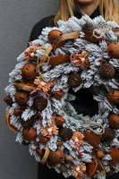 Kuligowe Cuda, świąteczny wianek na drzwi