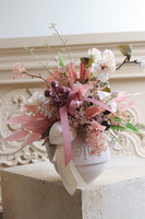 Flower Tea Madame, bukiet kwiatowy z imbrykiem, zestaw prezentowy