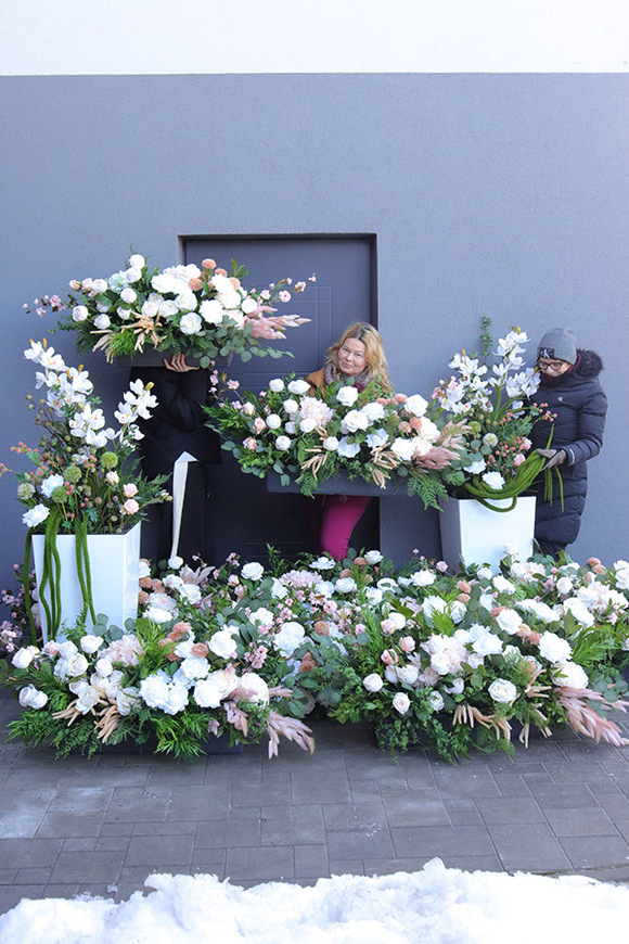 Harmonia Wiosenna Mediolan, podłogowa dekoracja kwiatowa