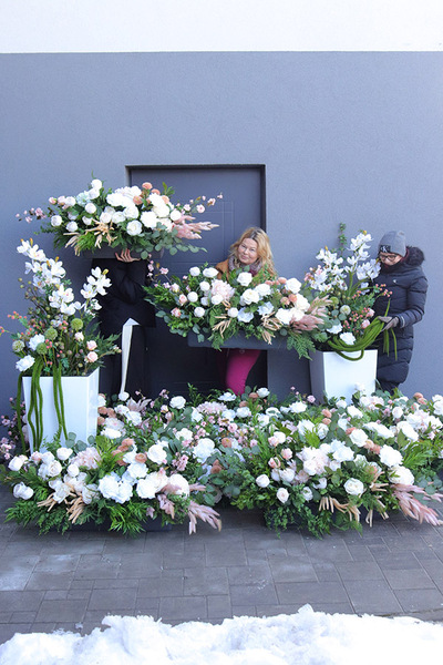 Harmonia Wiosenna Mediolan, podłogowa dekoracja kwiatowa