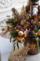 Nutcracker Premium Drosel, stroik zimowy LED