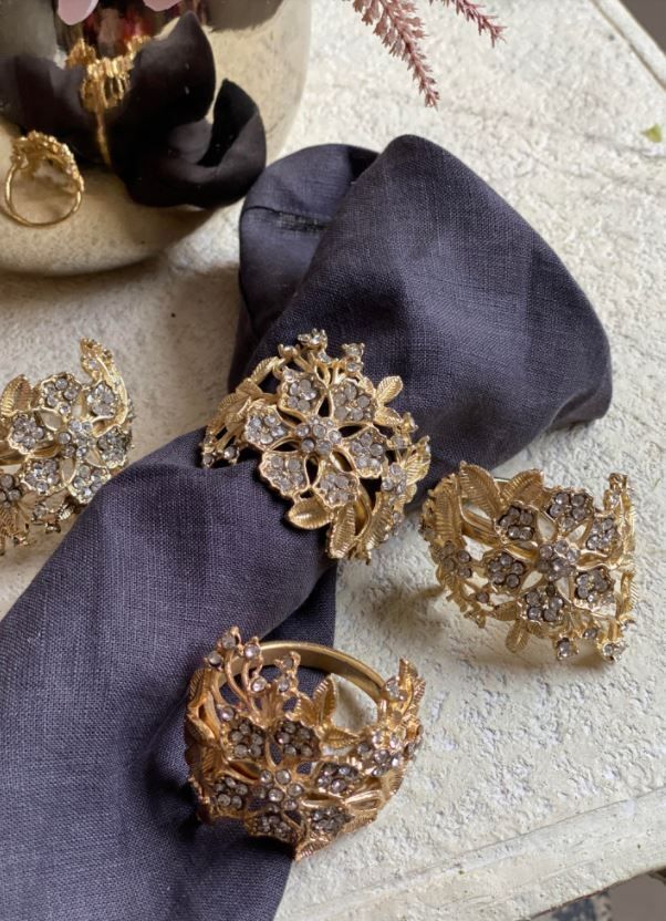 Bella Spring B, obrączki na serwetki kpl.4szt, wym.4x4.5cm