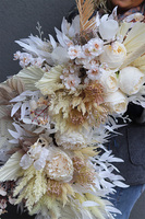 Boho Style, narożna girlanda ze sztucznych roślin z suszem