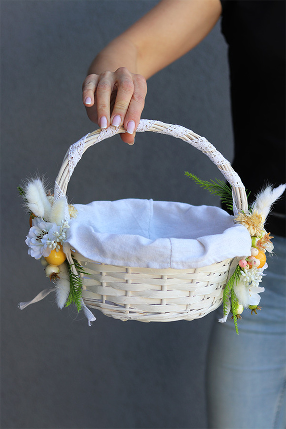 Wella Nefita, dwustronnie dekorowany koszyczek wielkanocny