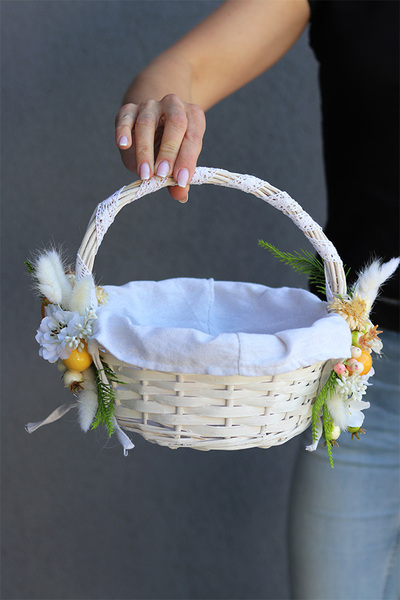 Wella Nefita, dwustronnie dekorowany koszyczek wielkanocny