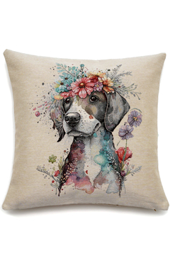 Malowany Pies, poszewka gobelinowa dwustronna, 45x45cm