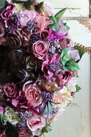 Gelina, bardzo bogaty wianek na drzwi, śr.54cm