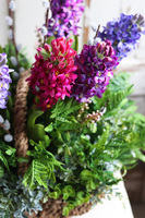 bogaty kosz z hiacyntami, Teressa Big 2, wys.48cm