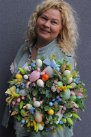 Easter Pastelise, wielkanocny wianek z jajkami