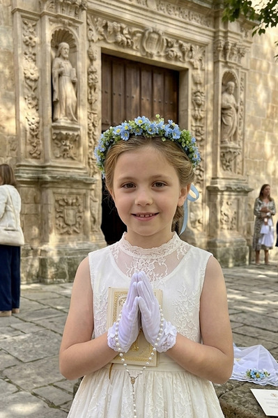 Dorothea Blue, komunijny wianek na głowę