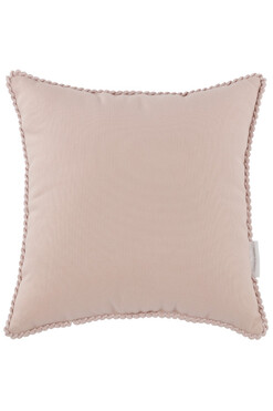 Boho Bubbles, poduszka dekoracyjna, pudrowy róż, wym.44x44cm