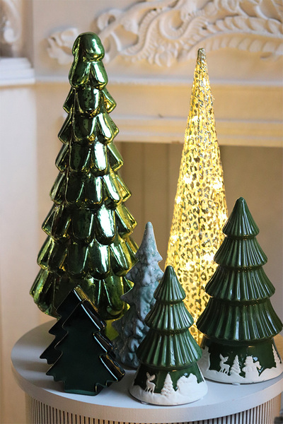 Simple Winter, choinka figurka świąteczna, zielona