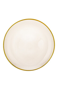 Emia, szklany podtalerz podkładka, C, śr.33cm