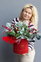 Winter Mood, zimowy flowerbox świąteczny,