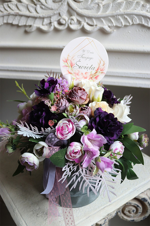 Heliasa, welurowy flowerbox