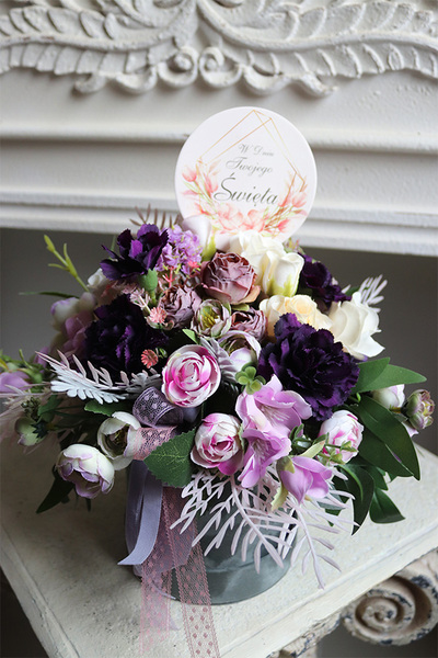 Heliasa, welurowy flowerbox