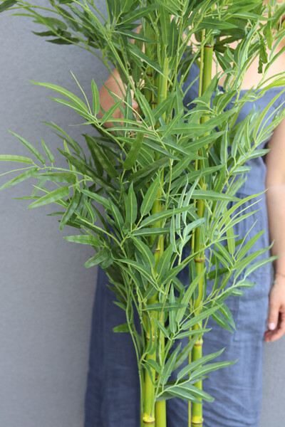 Bambus Concrete, sztuczna roślina w betonowej donicy