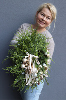 Złota Gwiazdka 2, świąteczny asymetryczny wianek