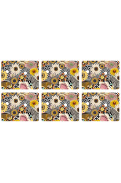 Floral Jungle, podkładki korkowe, średnie, 6szt