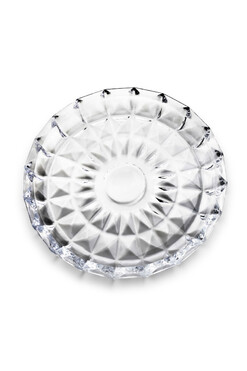 Aquamarine Crystal, szklany talerz do serwowania, śr.29cm