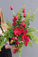 Carmina, bukiet nagrobny ze storczykiem