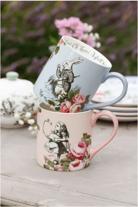 Alice in Wonderland, kubek porcelanowy kolorowy