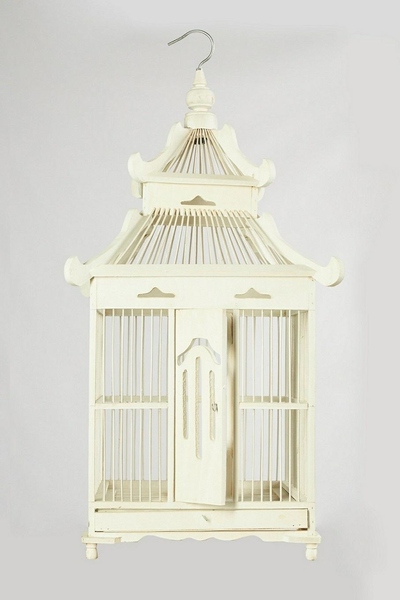 Etno Klatka 1 biała, wym.38x38x78cm