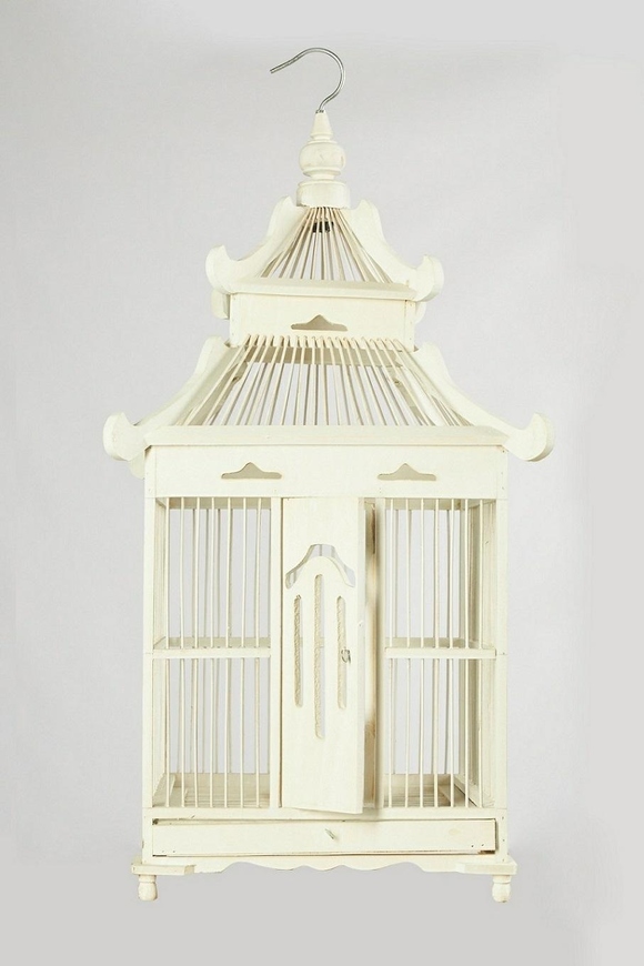 Etno Klatka 1 biała, wym.38x38x78cm