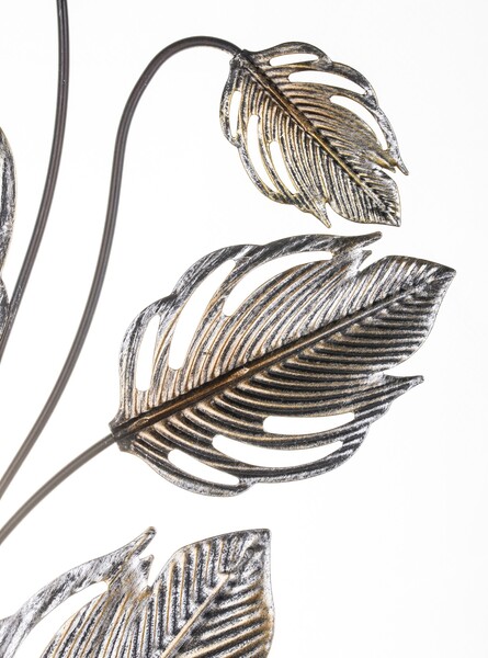 Jungle Flora, metalowy decor ścienny, wym.58x27x1.5cm