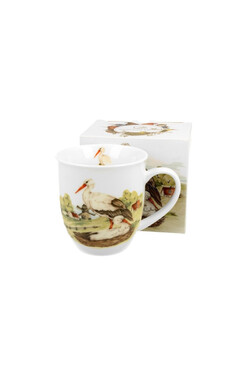 Bociany, porcelanowy kubek z nadrukiem, poj.400ml