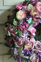 Gelina, bardzo bogaty wianek na drzwi, śr.54cm