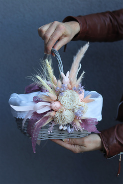 Pudrova Wielkanoc 2, dekorowany koszyczek wielkanocny, wys.20cm