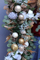 Golden Christmas De Lux, świąteczna girlanda na kominek