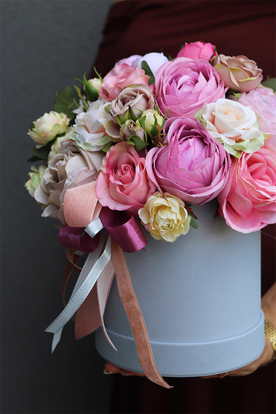 Cecilla 2, uroczy welurowy flowerbox