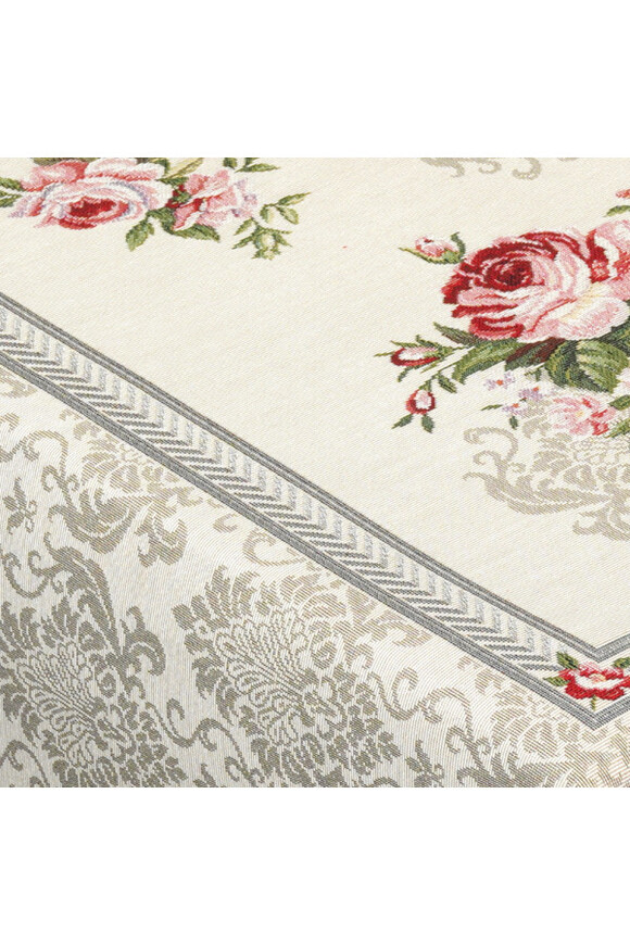 Rose Palace Beige, obrus gobelinowy