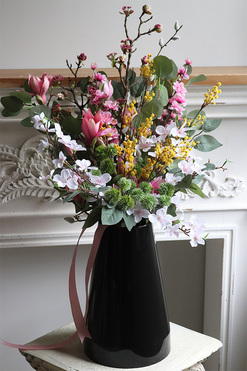 Magnolie Moderno, bukiet nagrobny do wazonu, dł.76cm