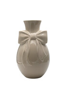Kokarda Beige, wazon ceramiczny z kokardą