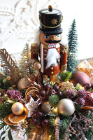 Nutcracker Premium Drosel, stroik zimowy LED