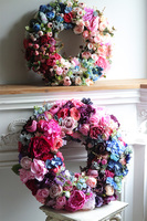 Caryca Lux, duży wianek dwustronny wianek kwiatowy