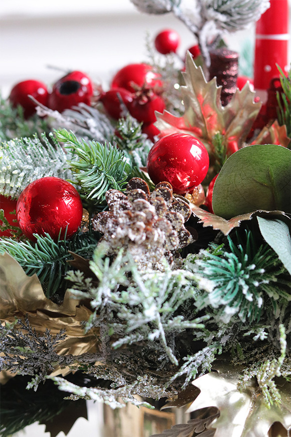 Lokomotywa Redina, świąteczny stroik z choineczkami