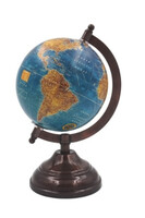 Globus Blue na metalowej podstawie D, wym.22x13x11cm