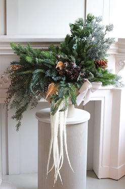 Omnia, zimowa kompozycja w osłonce LED, wym.70x70x50cm 